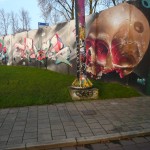 graffiti of skull at berenkuil Eindhoven